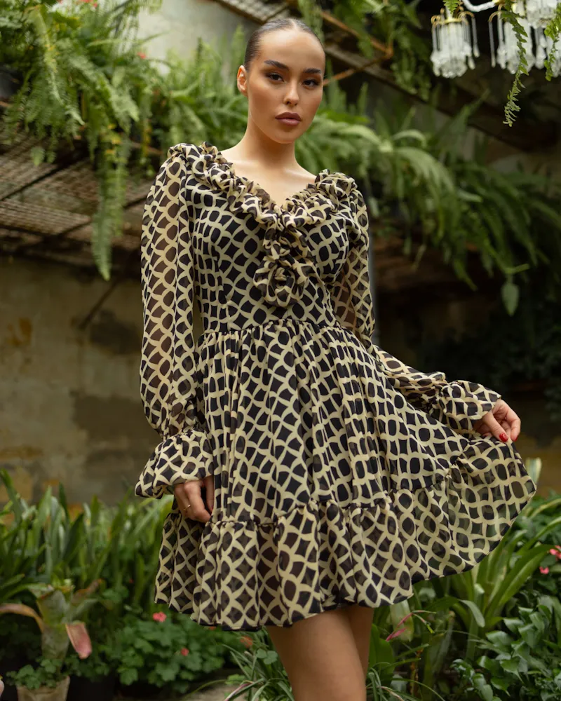 Сукня "Barbara" тканина шифон + підкладка батист Геометричне плетіння