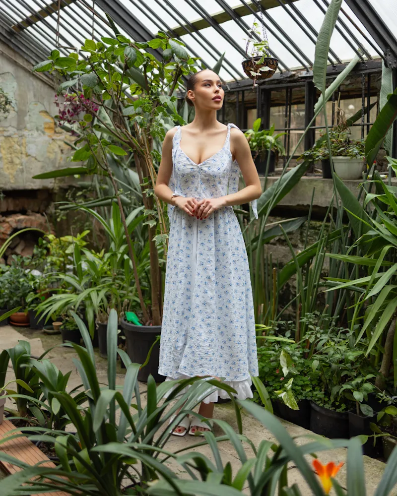 Сукня "Katrina" тканина батист Блакитні квіти