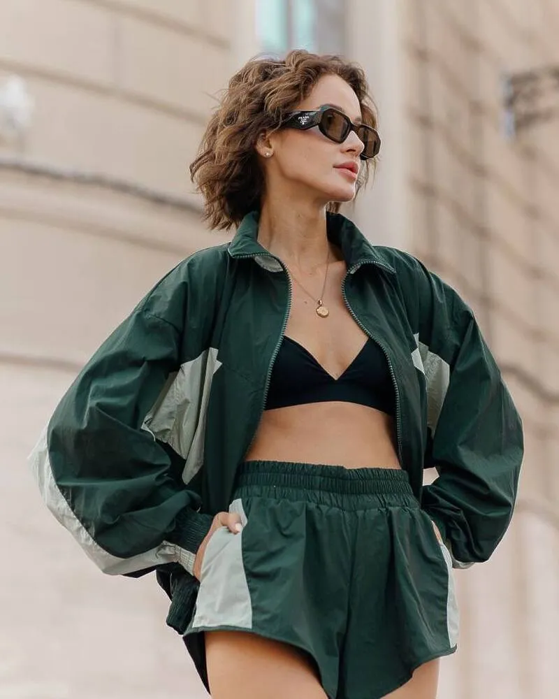 Костюм "Скай" (Тканина: плащівка жатка) Зелений