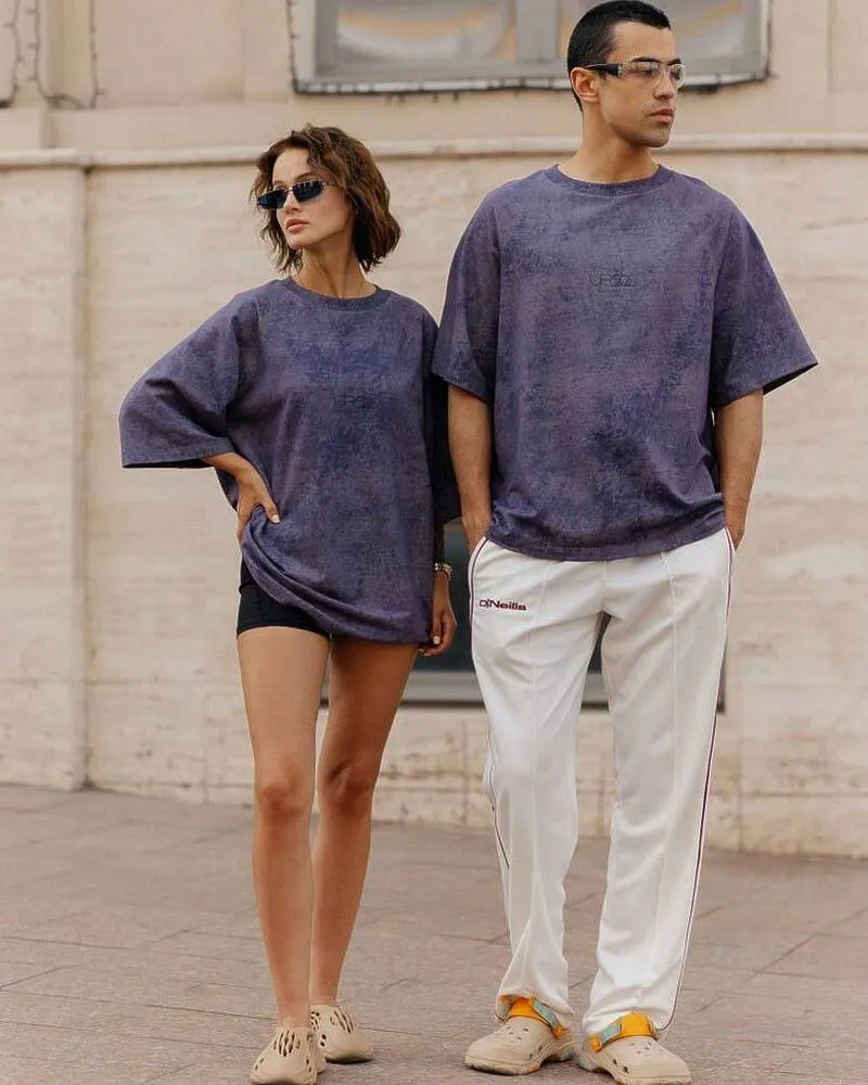 Футболка "Мадейра" унісекс (Тканина: двунитка мармур) Фіолетовий