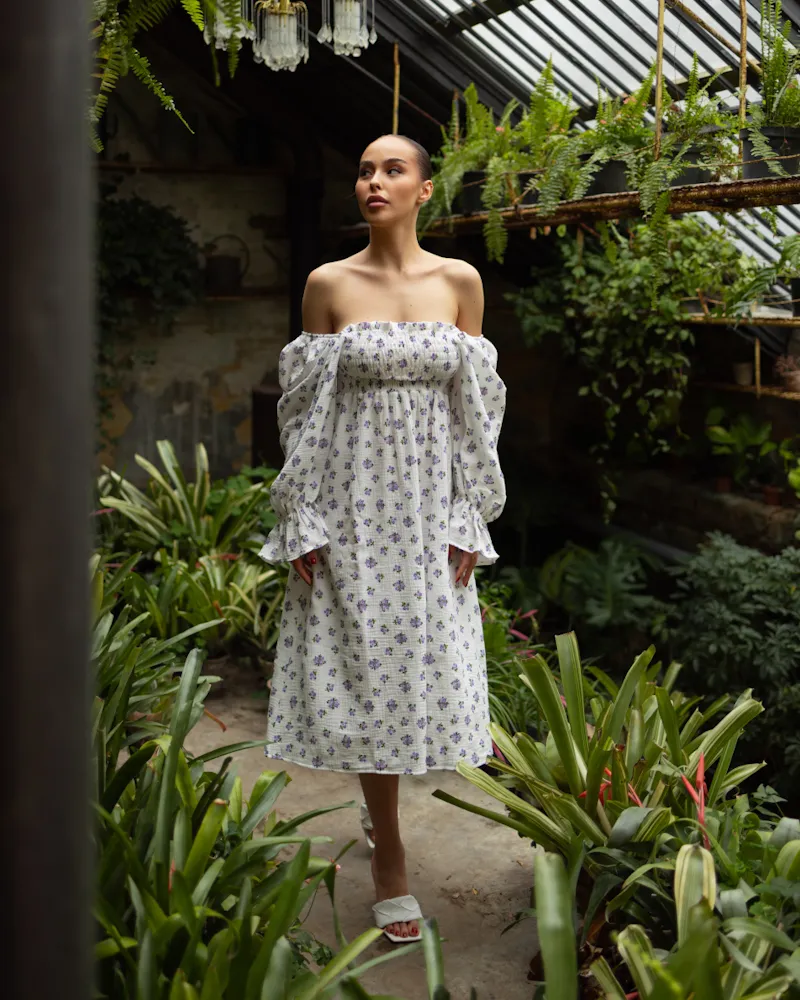 Сукня "June" Лілові квіти