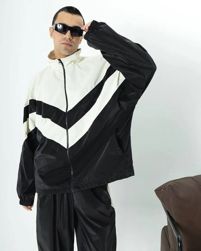 Спортивний костюм-двійка "Санторіні" чоловічий (кофта+штани) плащівка Чорний