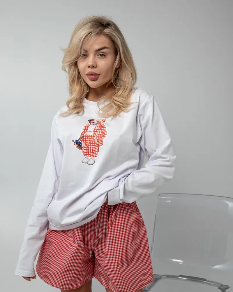 Піжама "Teddy" (тканина: віскоза+бавовна) Рожевий