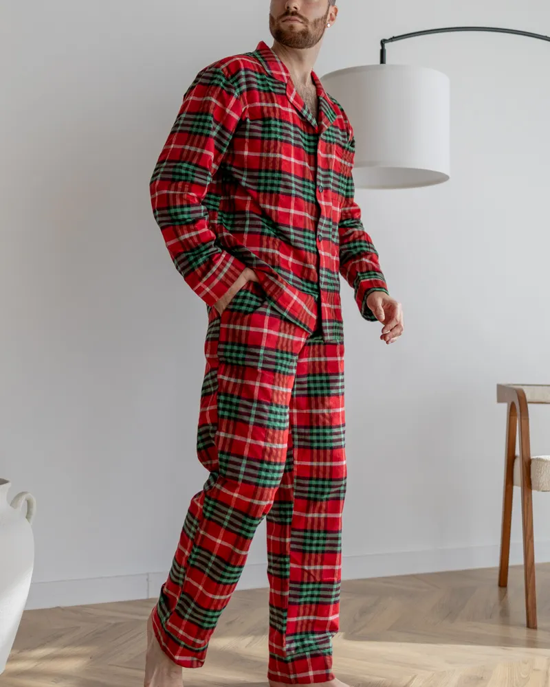 Піжама Чоловіча з байки Brandon Червоно-Зелений