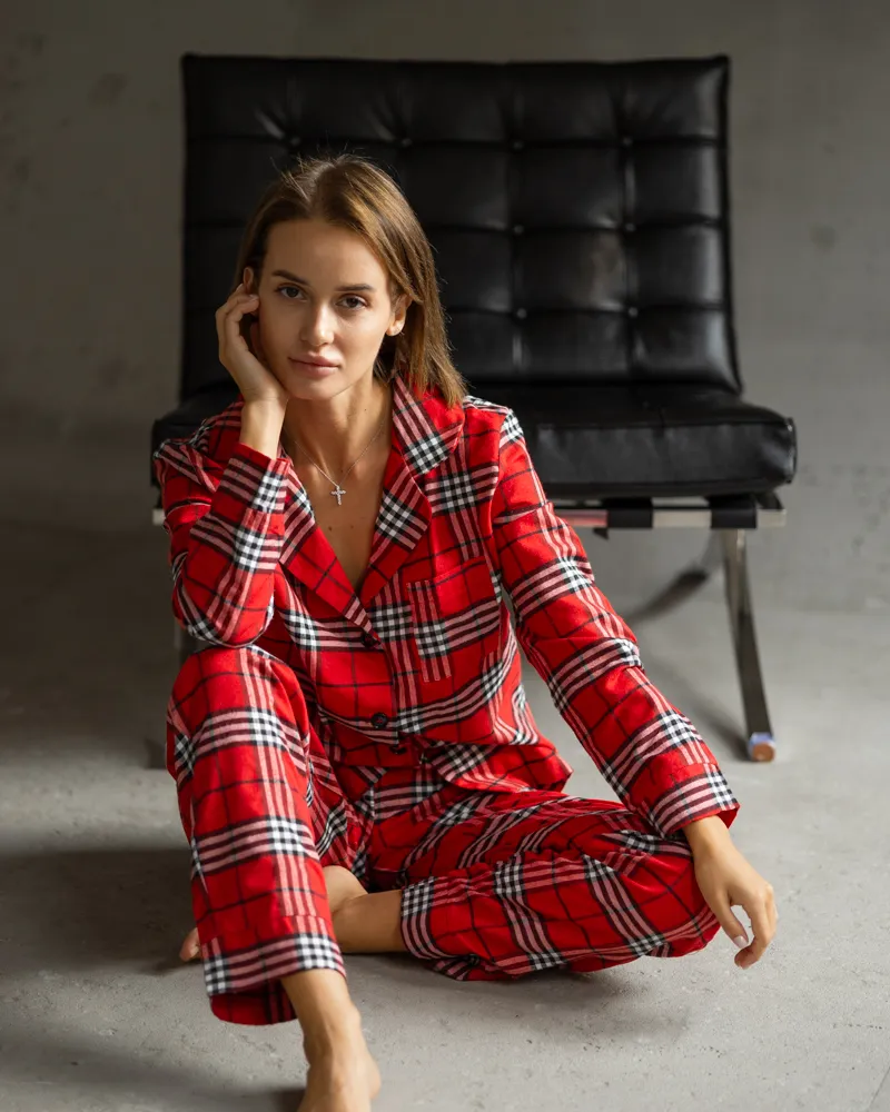 Піжама байка Liza Червоно-білий