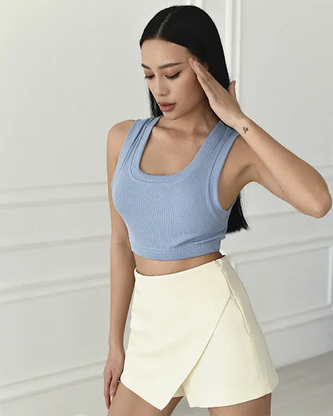 Жіночий топ "Lillian" блакитний