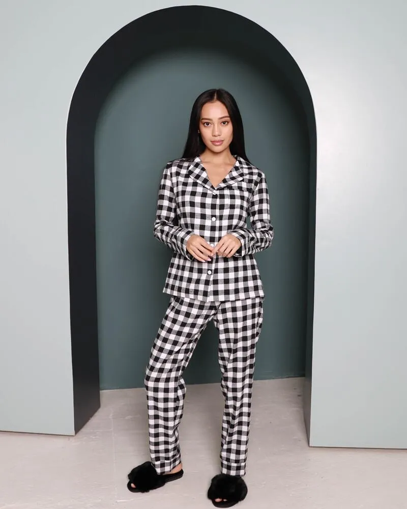 Піжама байка (Преміум-класу) Liza Чорно-Білий