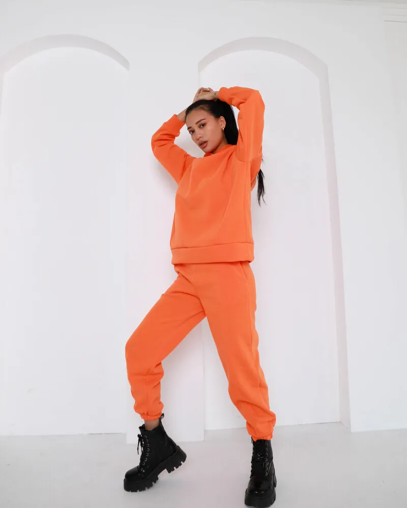 Спортивний костюм Miranda (Тканина: тринитка з начосом) Помаранчевий