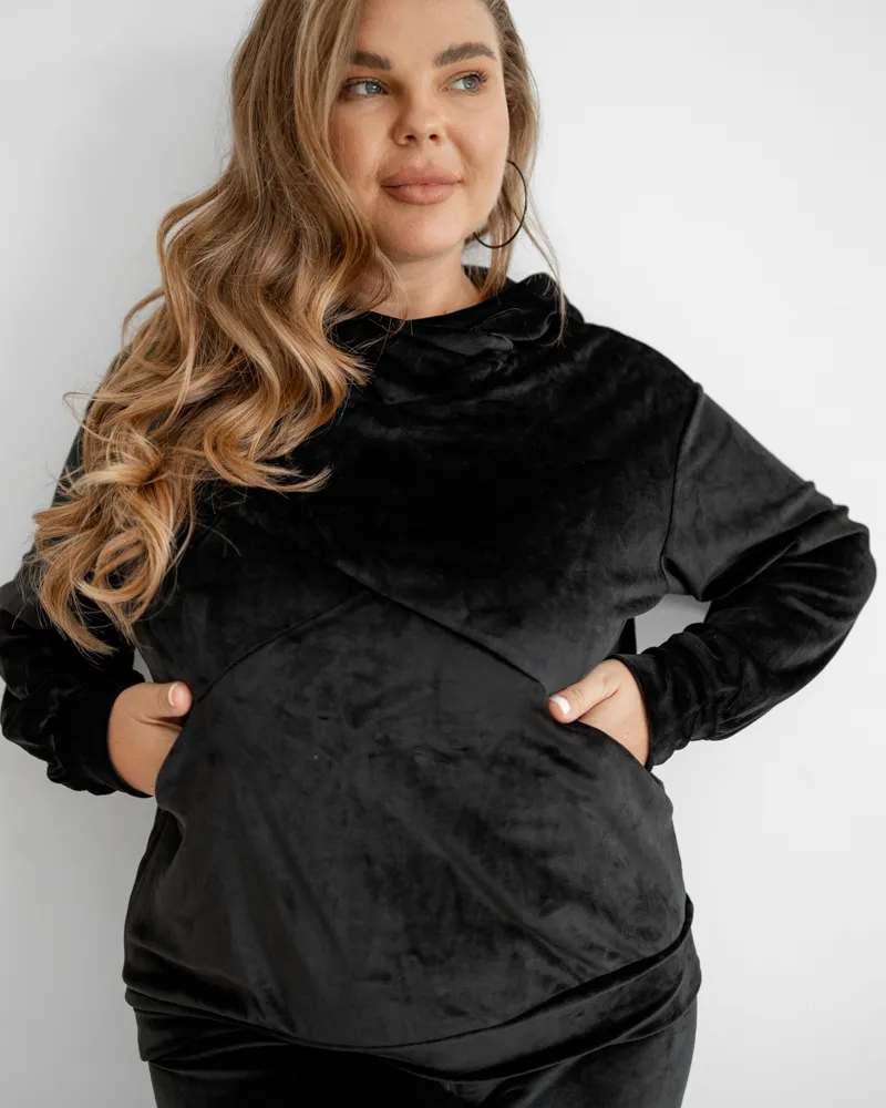 Велюровий костюм Lori Чорний